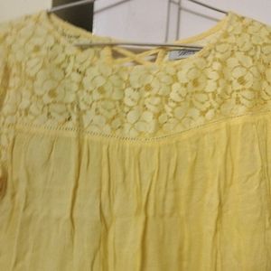 Yellow Lace Top