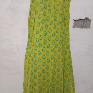 Green Kurta with Shrug