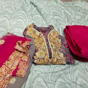 Long Kurta Churidar Dupatta