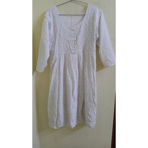 White Chikankari Kurta.