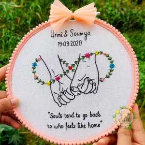 Holding Hand Hoop Art