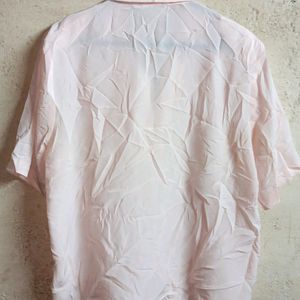 🇫🇷 Ladies Oversized Formal Shirt Top Pink