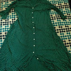 Beautiful Green A Line Kurti