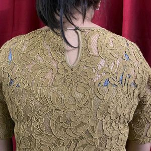 Mustard Lace Dress