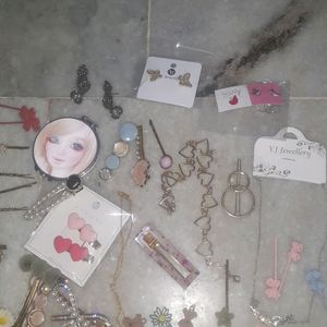 Korean Charms, Necklaces,Hair Accessories Lot