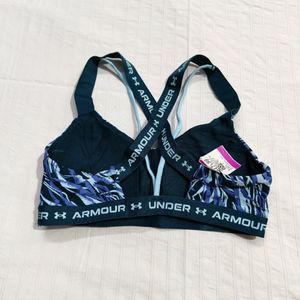 Under Armour Crossback Low Print Sports Bra