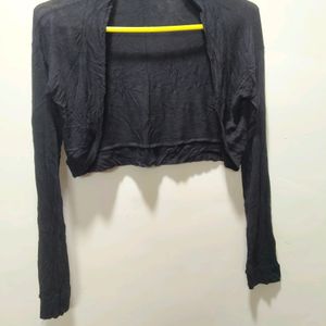 Womens Crop Shrug.Long Sleeves. Small Size