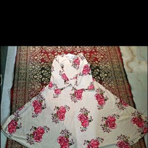 Floral Anarkali Kurta With Free Gift 🎁