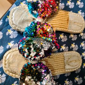 Sequined Slippers