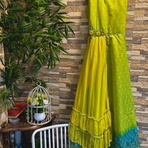 Rare Elegant Lime Green Gown