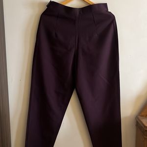 Purple Straight Formal Pant