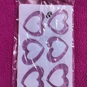 6in1 Heart Shaped Garnishing Mould