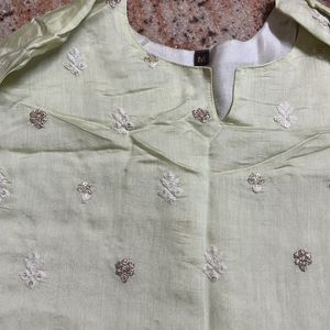 Real Chikankari Heavy Kurta