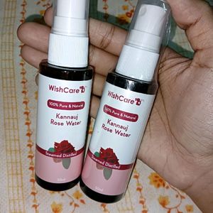 2 New Pack Of 100% Pure Kannauj Rose Water, Unused