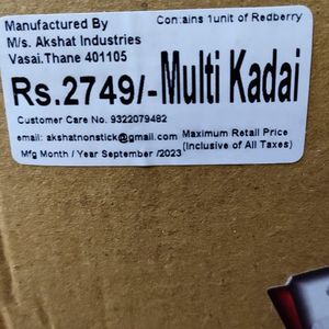 EXCLUSIVE MULTI KADAI WITH LID