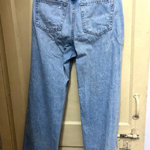 H&M Distressed Wide Legged Jeans