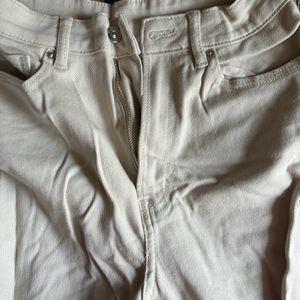 High Waist Mom Jeans - Beige (Ladies)