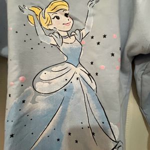 Cindrella Print Sweatshirt By Yk Disney 6-8 Yrs