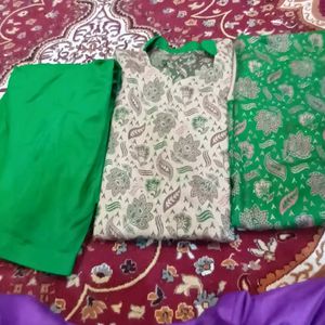 Kurta Set With Shawl For Winter