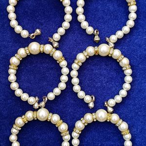 Pearl Bracelet With Diamonds