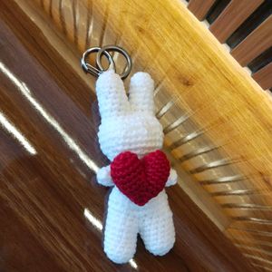 Bunny With Heart Keychain ❤️