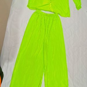 new neon green cord set