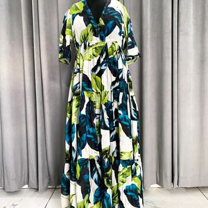 Green Printed Dress