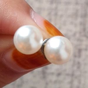 White Pearl Studs