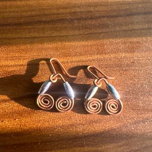 Small Antique Earrings Spiral