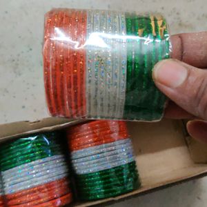 Tricolour Kids Glass Bangles With Reasonable Pric