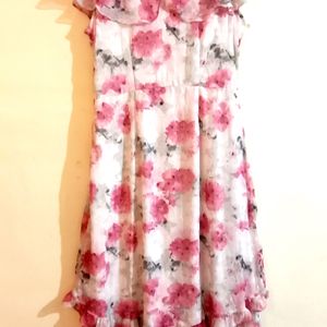 Multi Florals Gown Dress (Woman's)