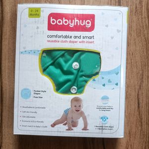 BABY HUG FREE SIZE REUSABLE CLOTH DIAPER