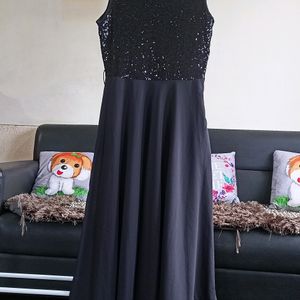 Black Sequined Gown