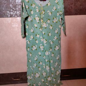 Green Floral Kurti