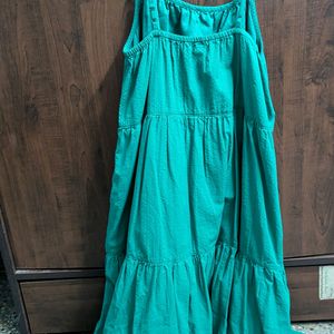 Blue-green Layered Dress