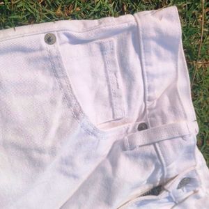 White Denim Pant