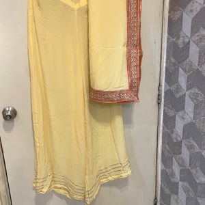 PURE CREPE KURTA PALAZZO CHUNNI