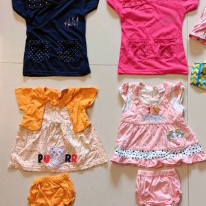 Combo of 4 Pc girls clothing.