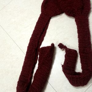 Women Wollen Knitted Scarf