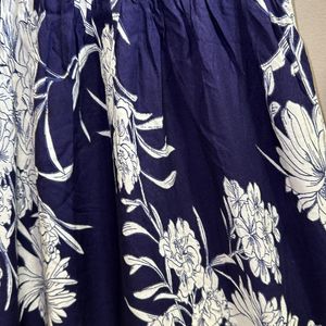 BLUE FLORAL GIRLS FROCK