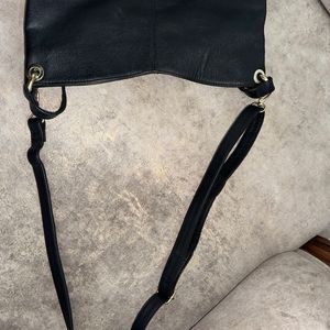 Black Leather Tote Bag