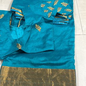 Saree With Blouse Size 32