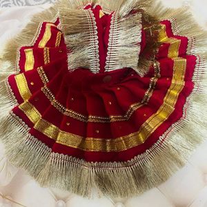 Laddu Gopal Fancy Dress Fabric Sefon Colours Cherr