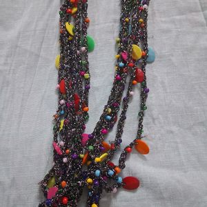 Multicolor Necklace With Multi Layers