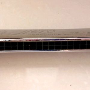 Silver Harmonica Musical Instrument