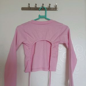 Backless Pink Top