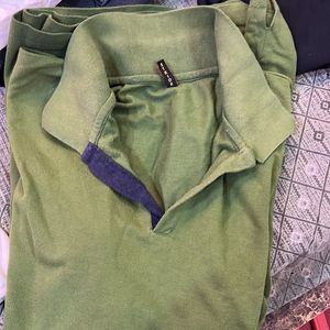 Green Colour T-shirt- 3XL