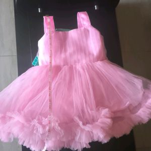 Net Frilled Frock