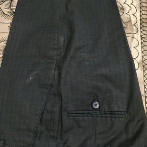 34" Formal Trouser For Men in Dark Blue Colour