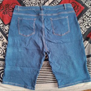 Navy Blue Denim Shorts